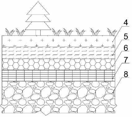 Underground reservoir for reconstruction of open pit mine foundation pit and construction method thereof