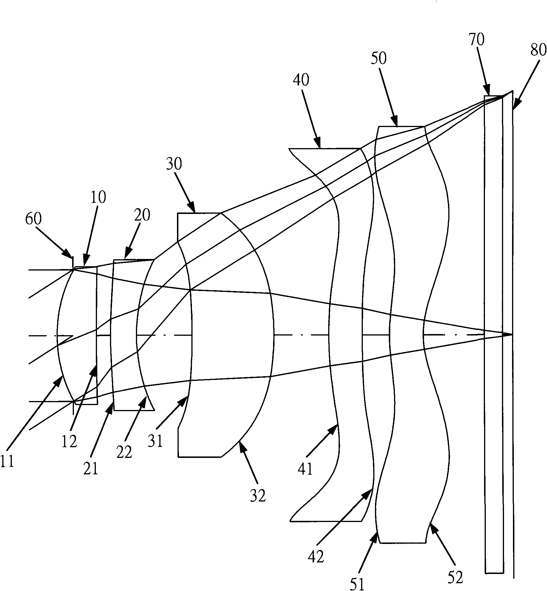 Imaging optical lens group