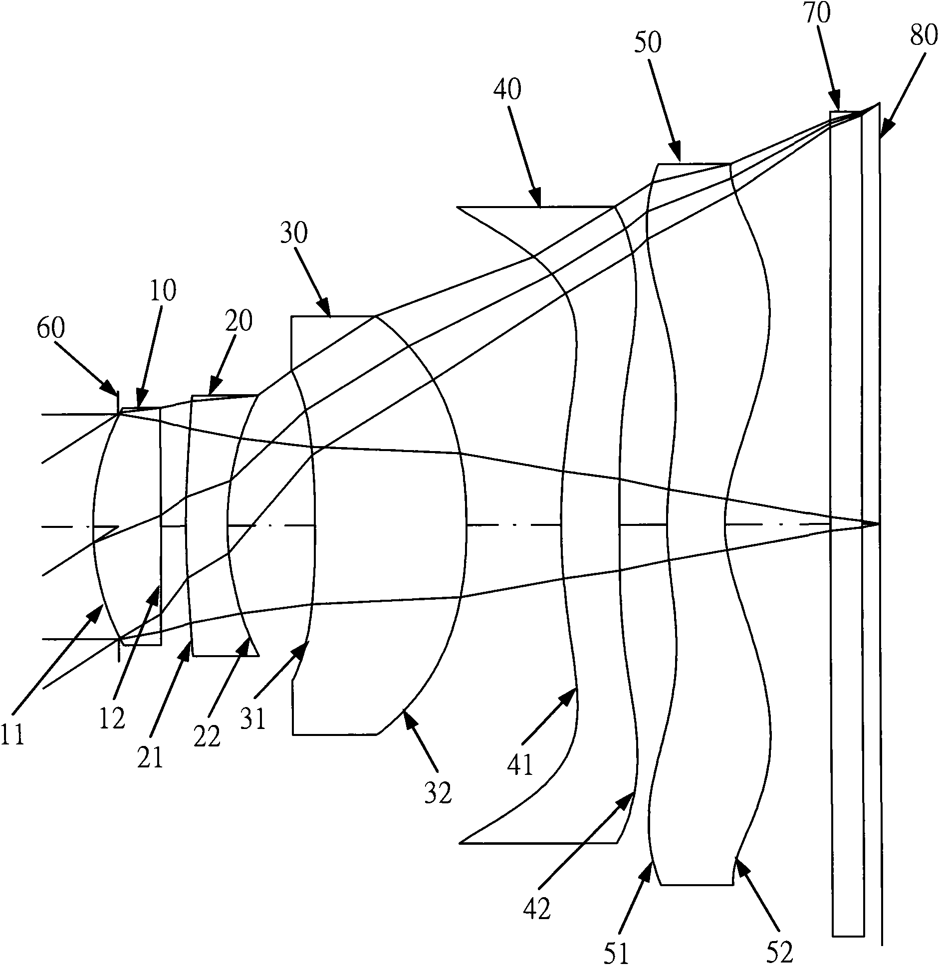 Imaging optical lens group