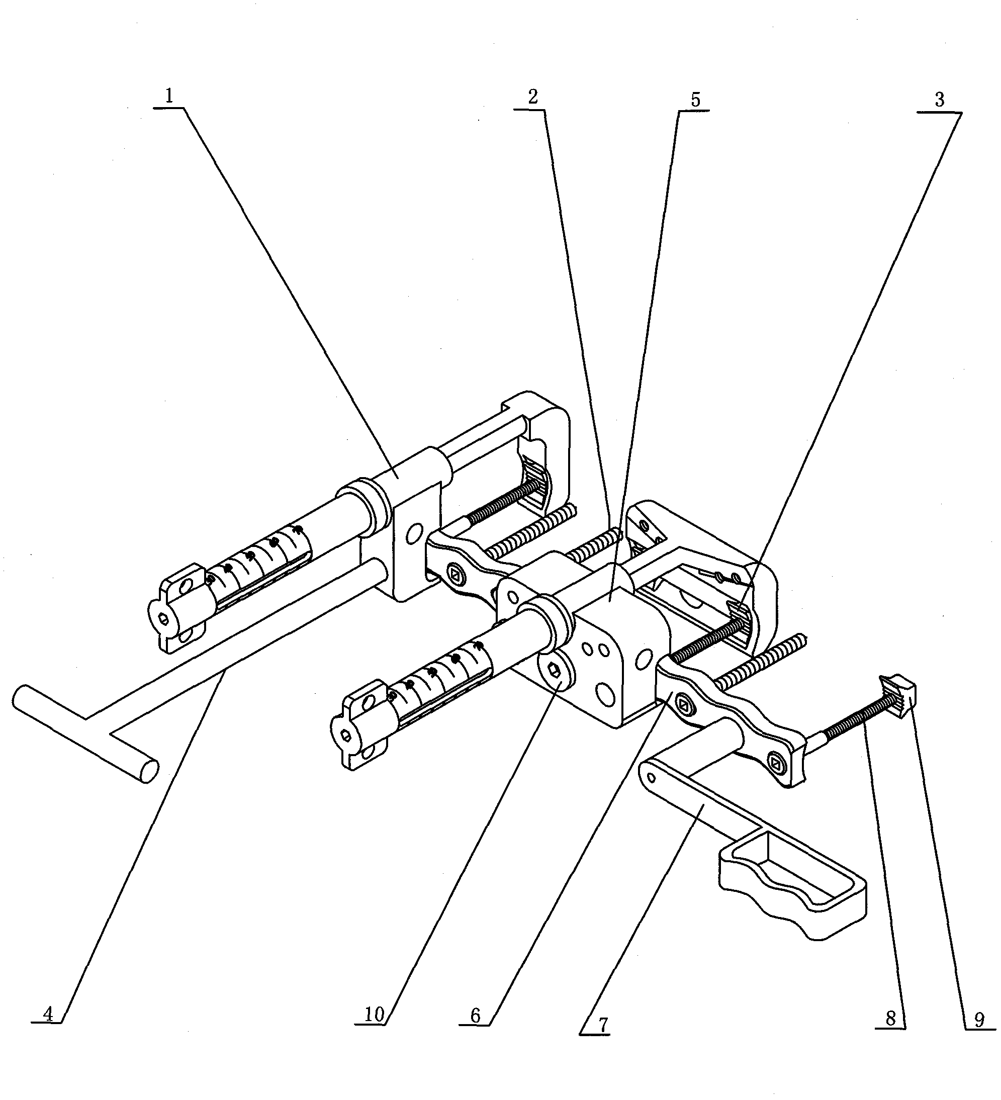 Femoral shaft fracture internally fixing instrument