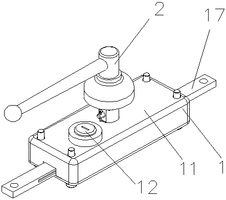 A lock mechanism for the side door of engineering machinery