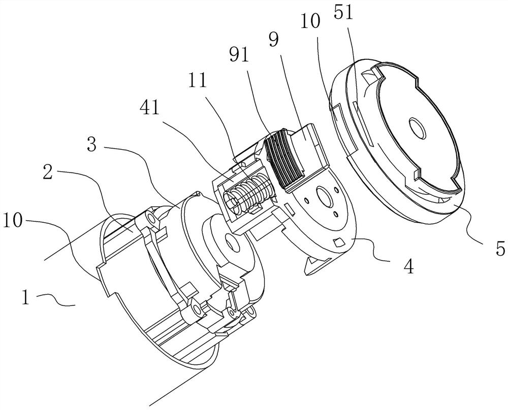 Curtain motor end anti-disassembly structure