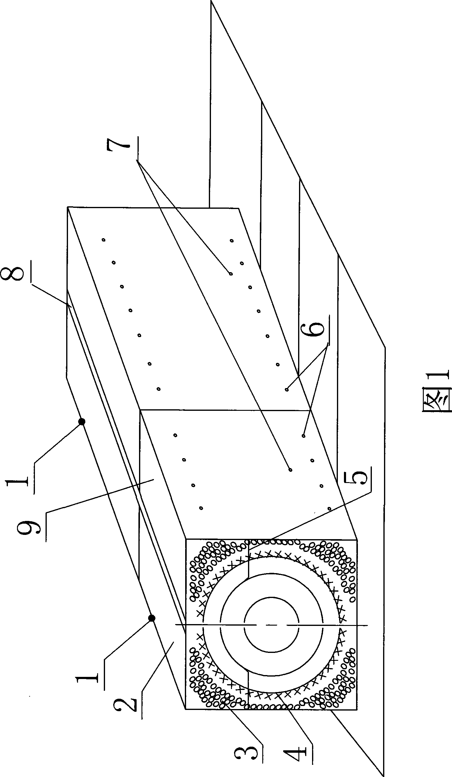 Roller cladding heating kiln