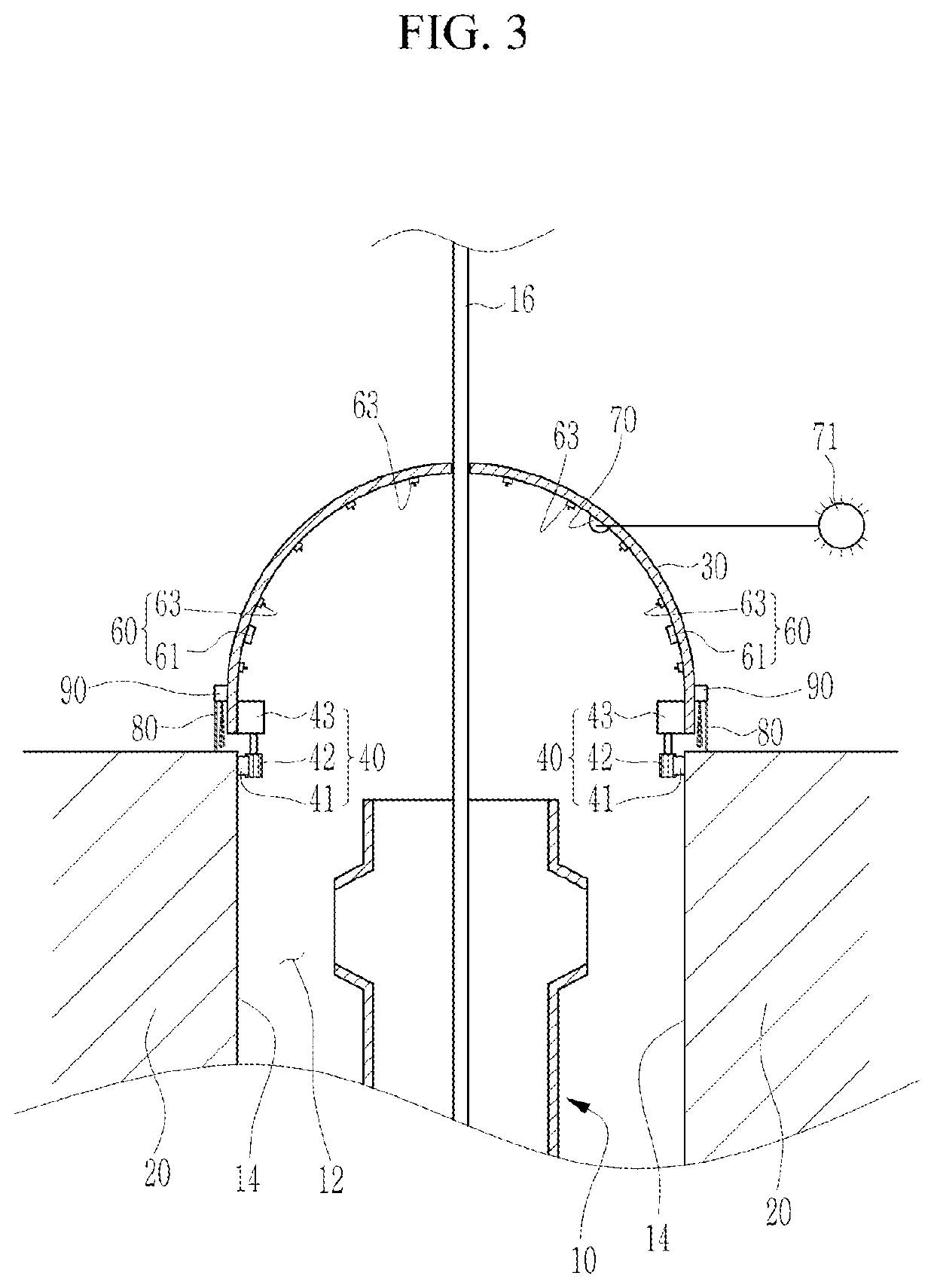 Safety cover structure of nuclear facility