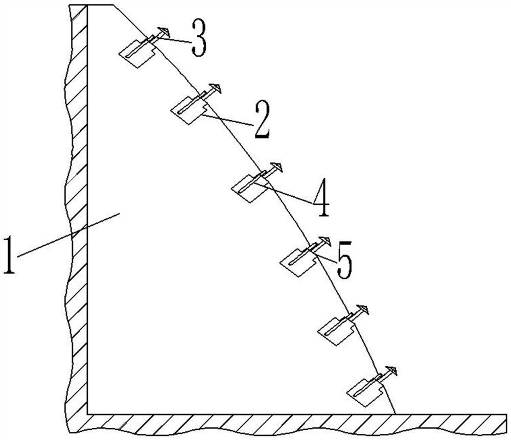 Ecological greening method for mine steep slope surface