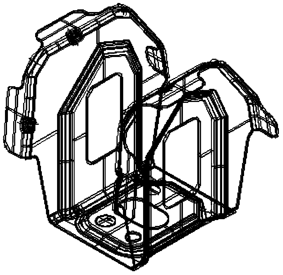 Structure molding process by utilizing shaping dies