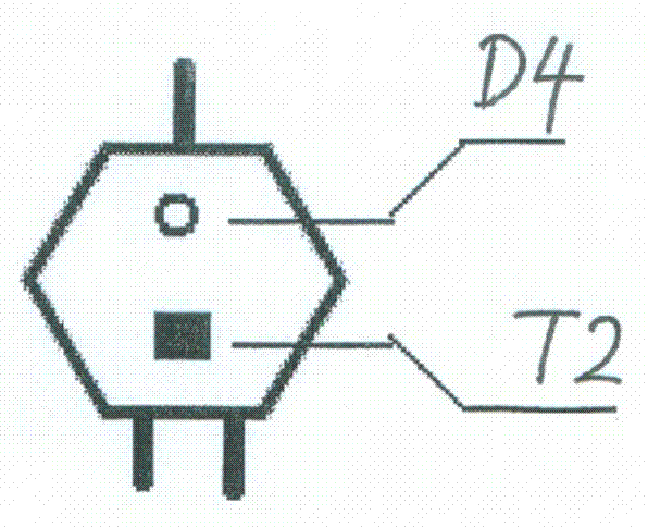 Energy-saving power supply connection line special for computer