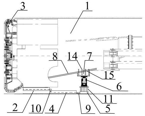 Open-type TBM expanding excavation head falling prevention method