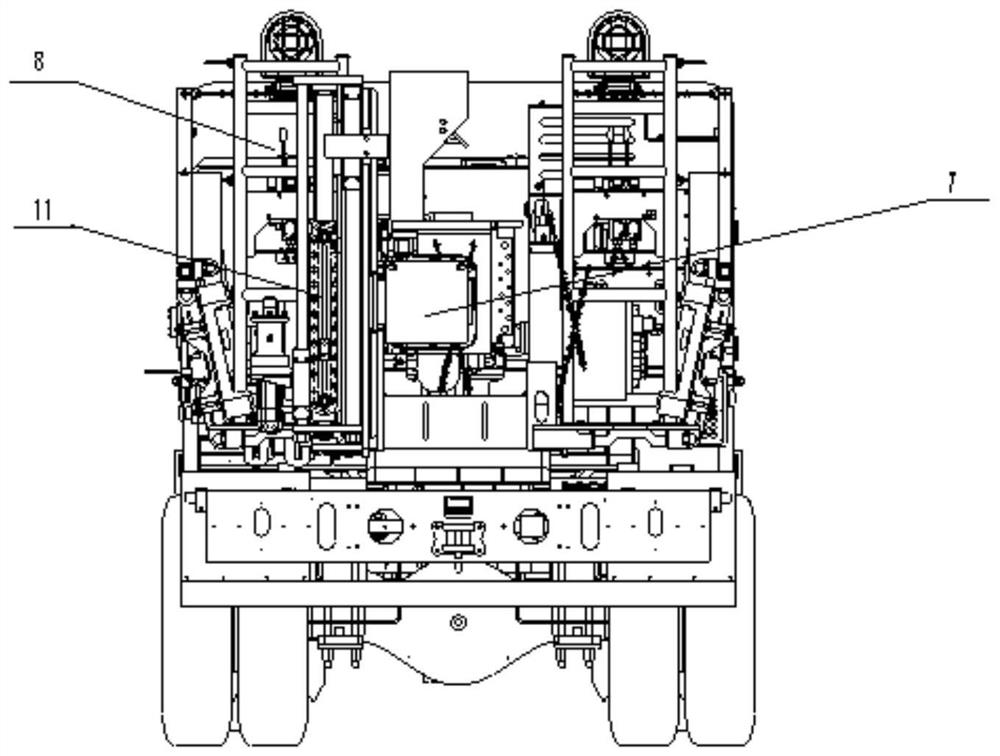 Dual-power hydraulic anchor rod drill carriage