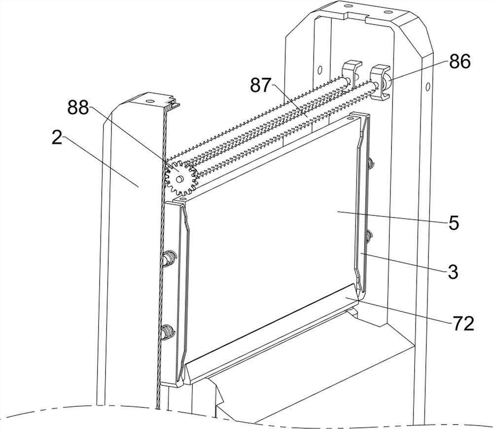 Bottom safety warning equipment for high-rise building construction