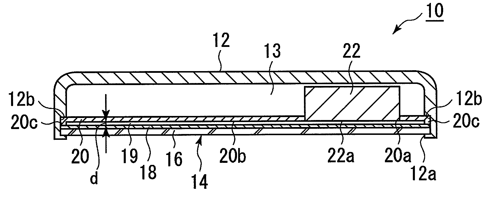 Light-emitting display device-equipped rear-view mirror