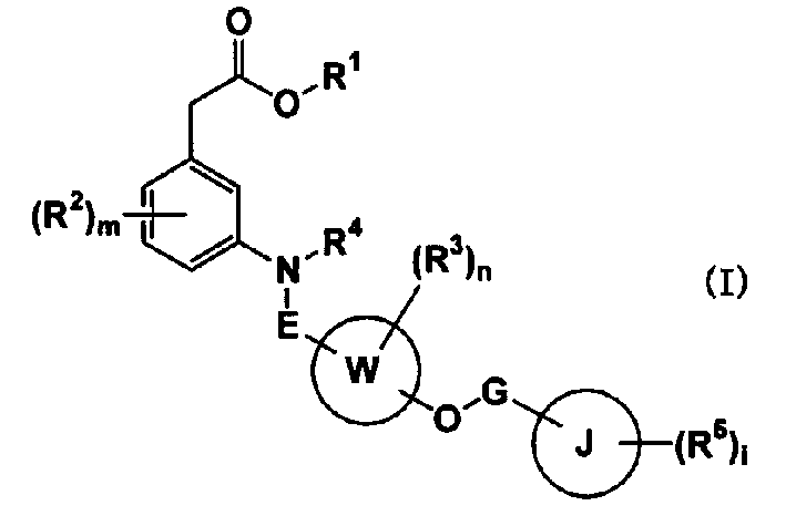 Carboxylic acid compounds and drugs containing the compounds as the active ingredient