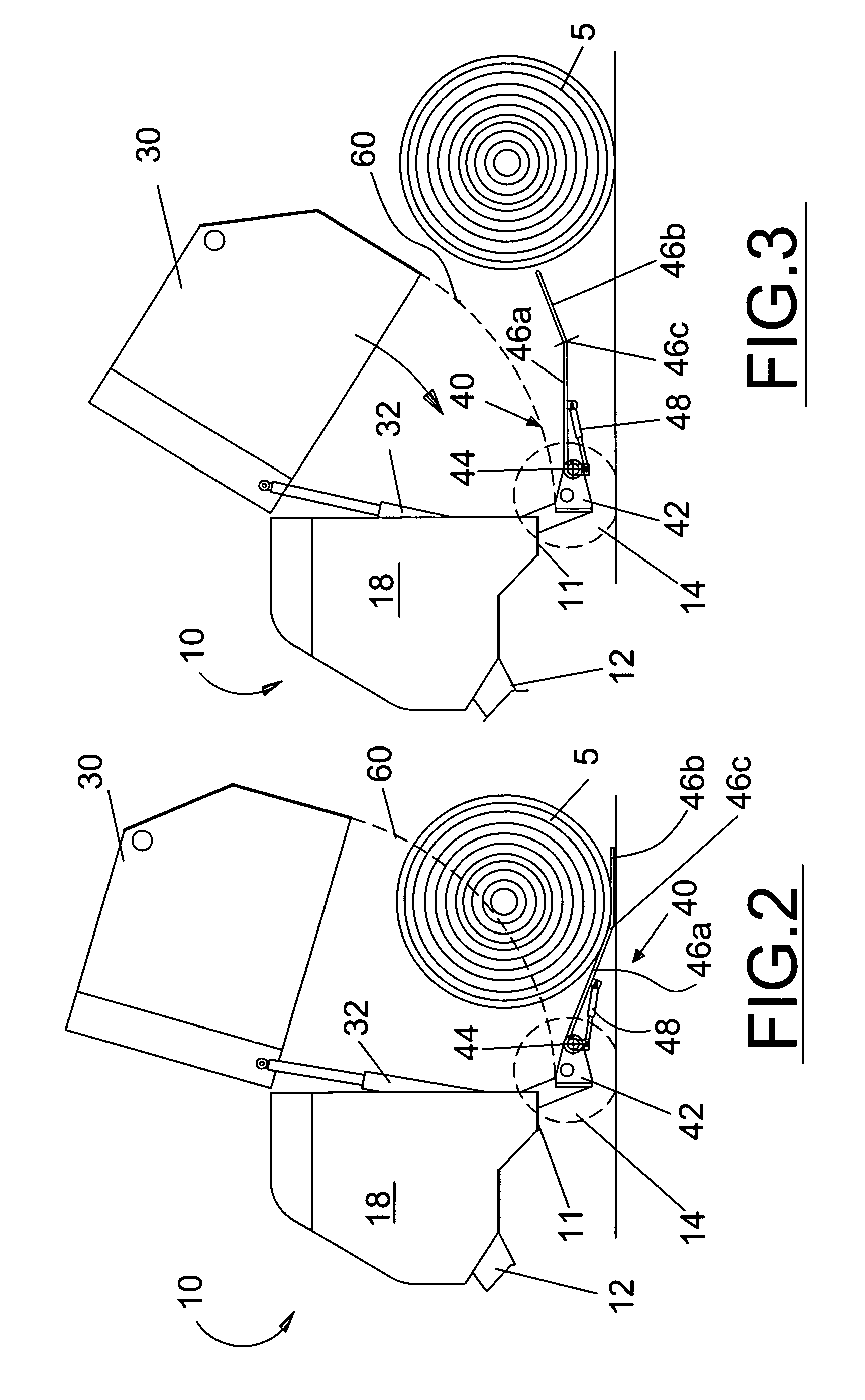 Hydraulic bale kicker with optional weighing device