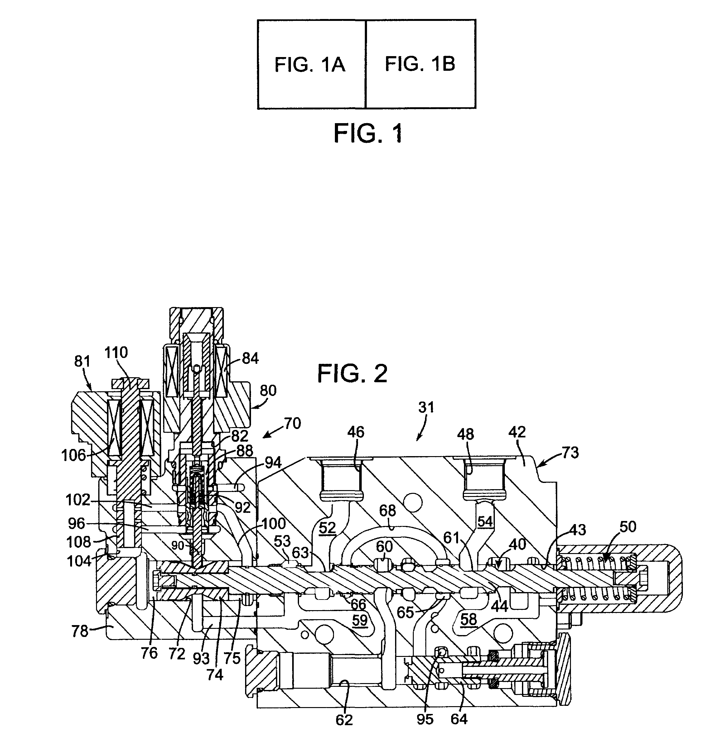 Hydraulic valve assembly with a pressure compensated directional spool valve and a regeneration shunt valve