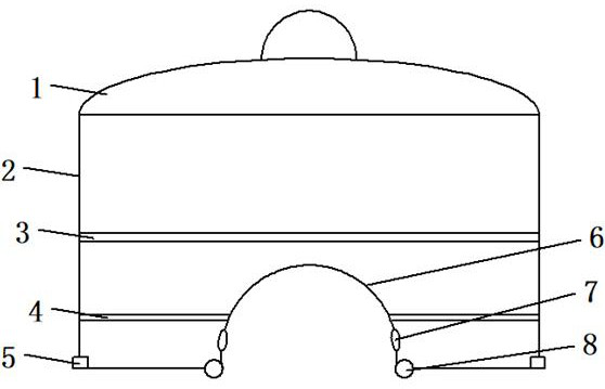 A kind of cooked food high-pressure steamer