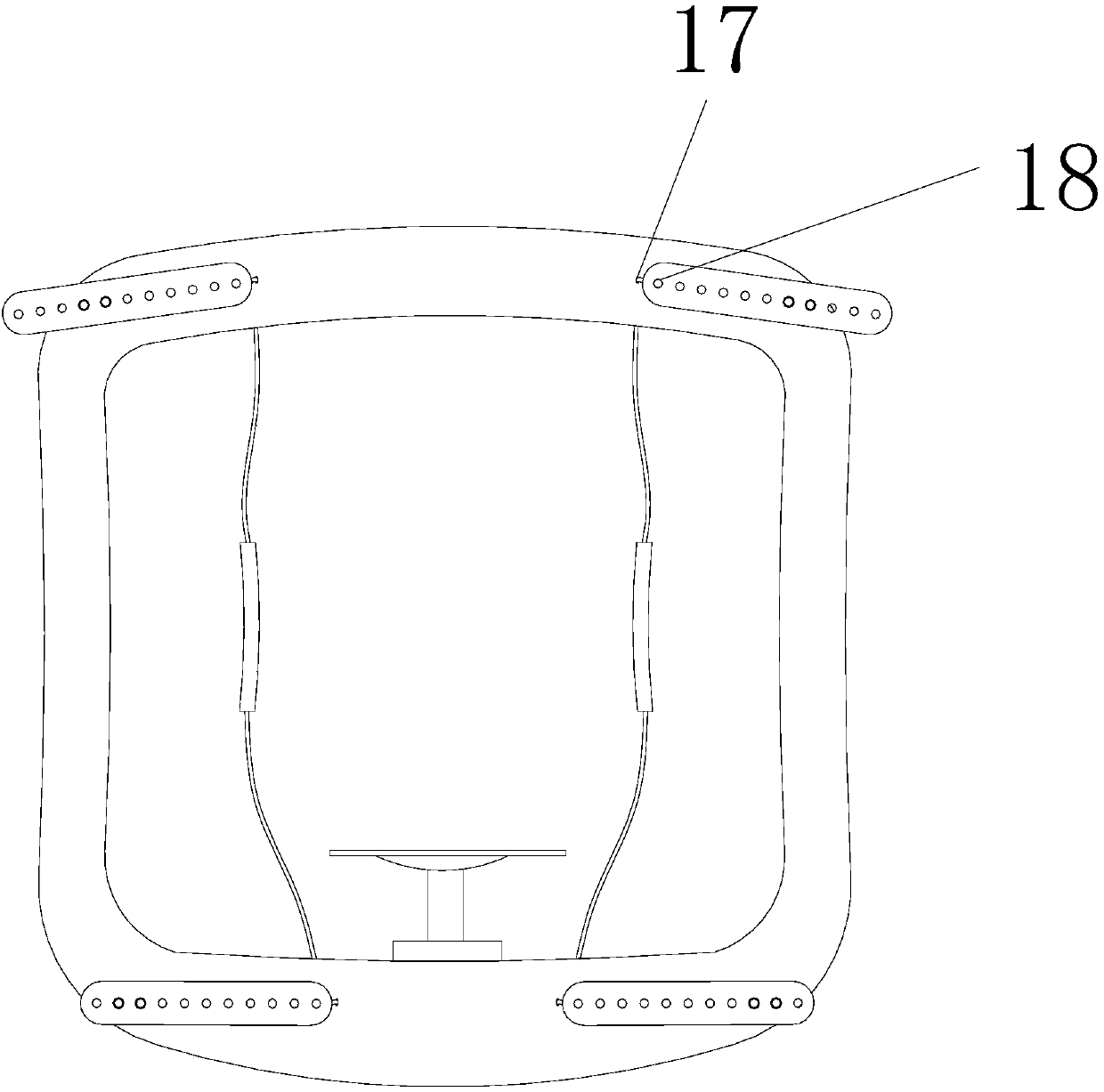 Novel ophthalmologic examination head fixing device