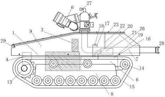 Teleoperation intelligent monitoring fire fighting robot