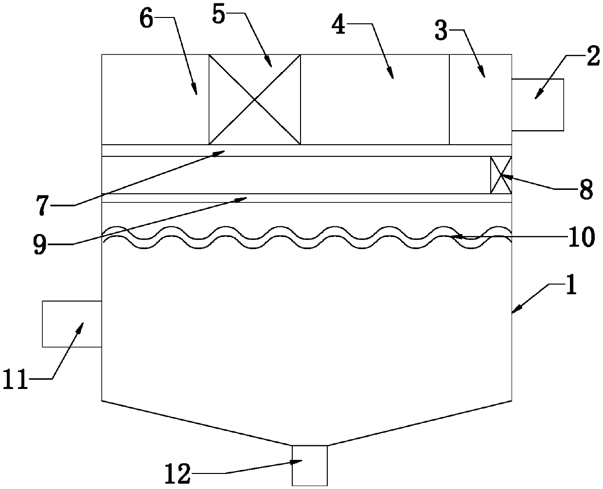 Circulating oil gas separation method