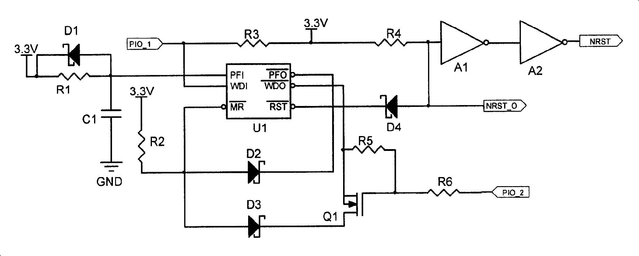 Outer watchdog circuit