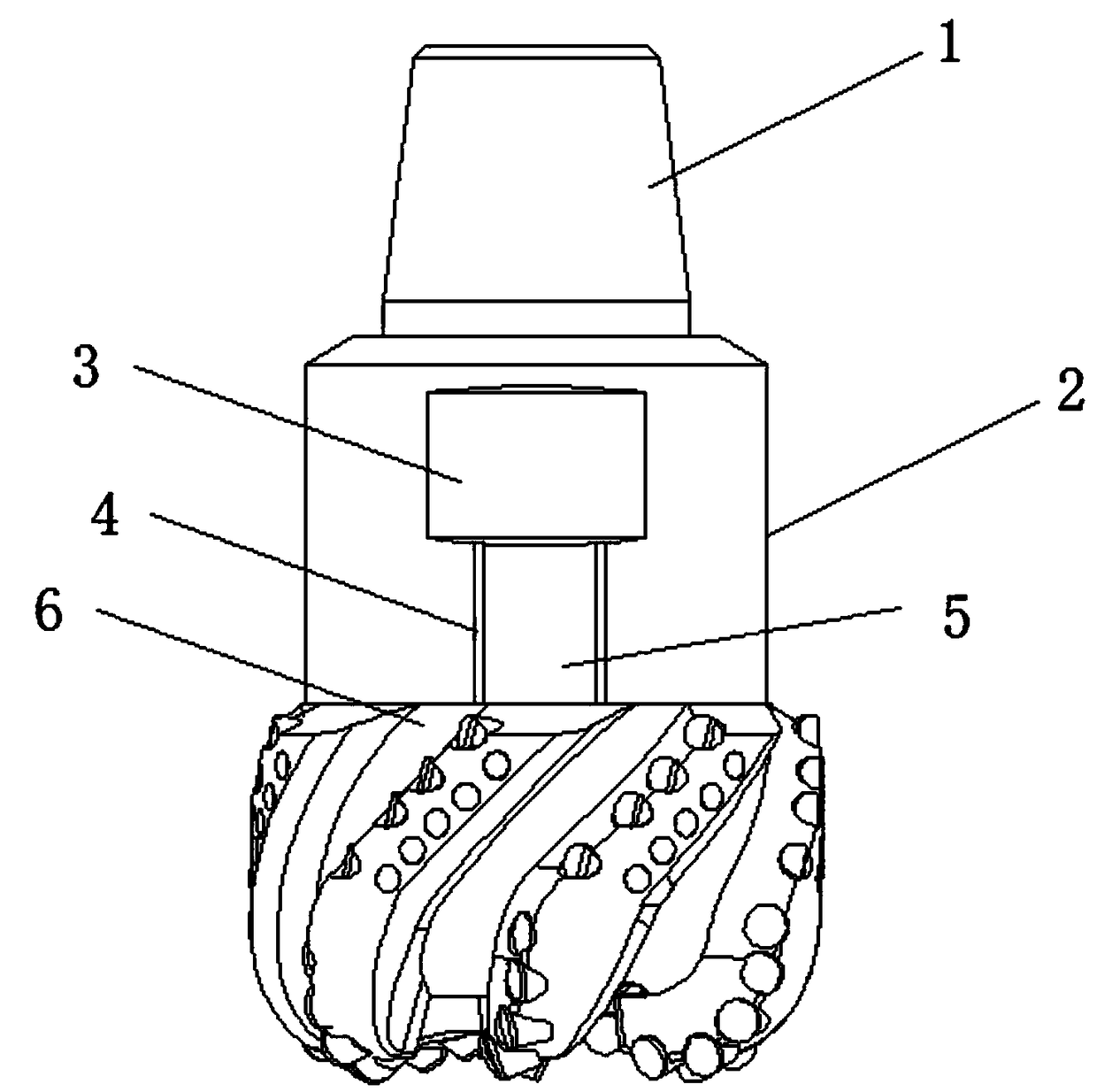 Powerful dust-absorbing drill bit