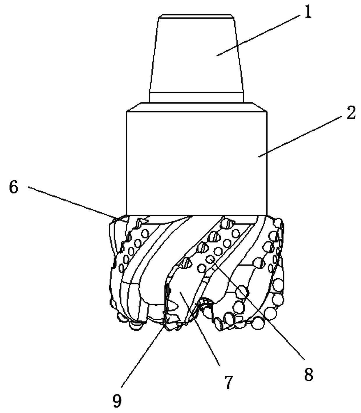 Powerful dust-absorbing drill bit