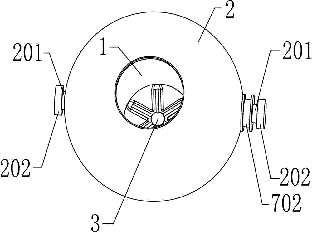 Two-degree-of-freedom spherical barrel washer