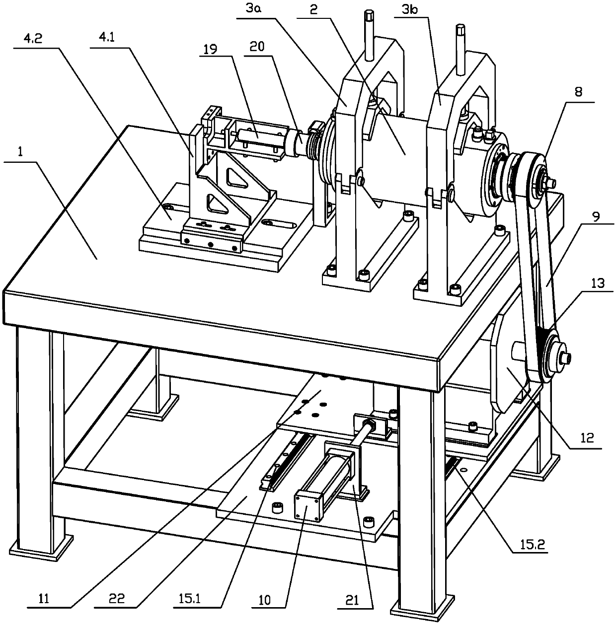 Machine tool spindle trial run platform capable of simulating working conditions