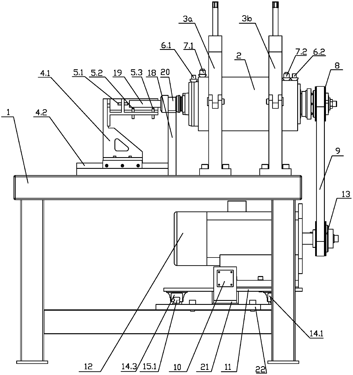 Machine tool spindle trial run platform capable of simulating working conditions