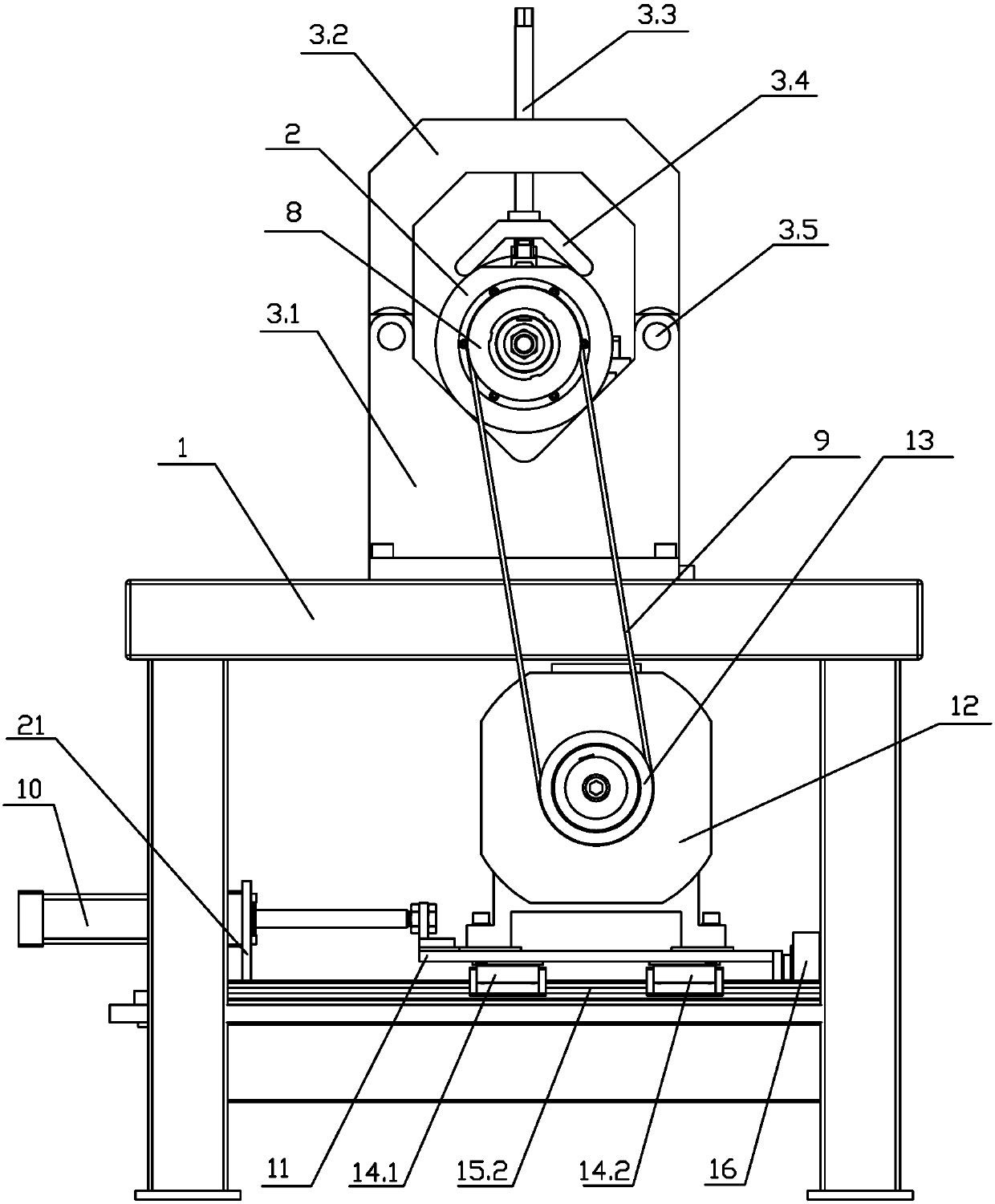 Machine tool spindle trial run platform capable of simulating working conditions