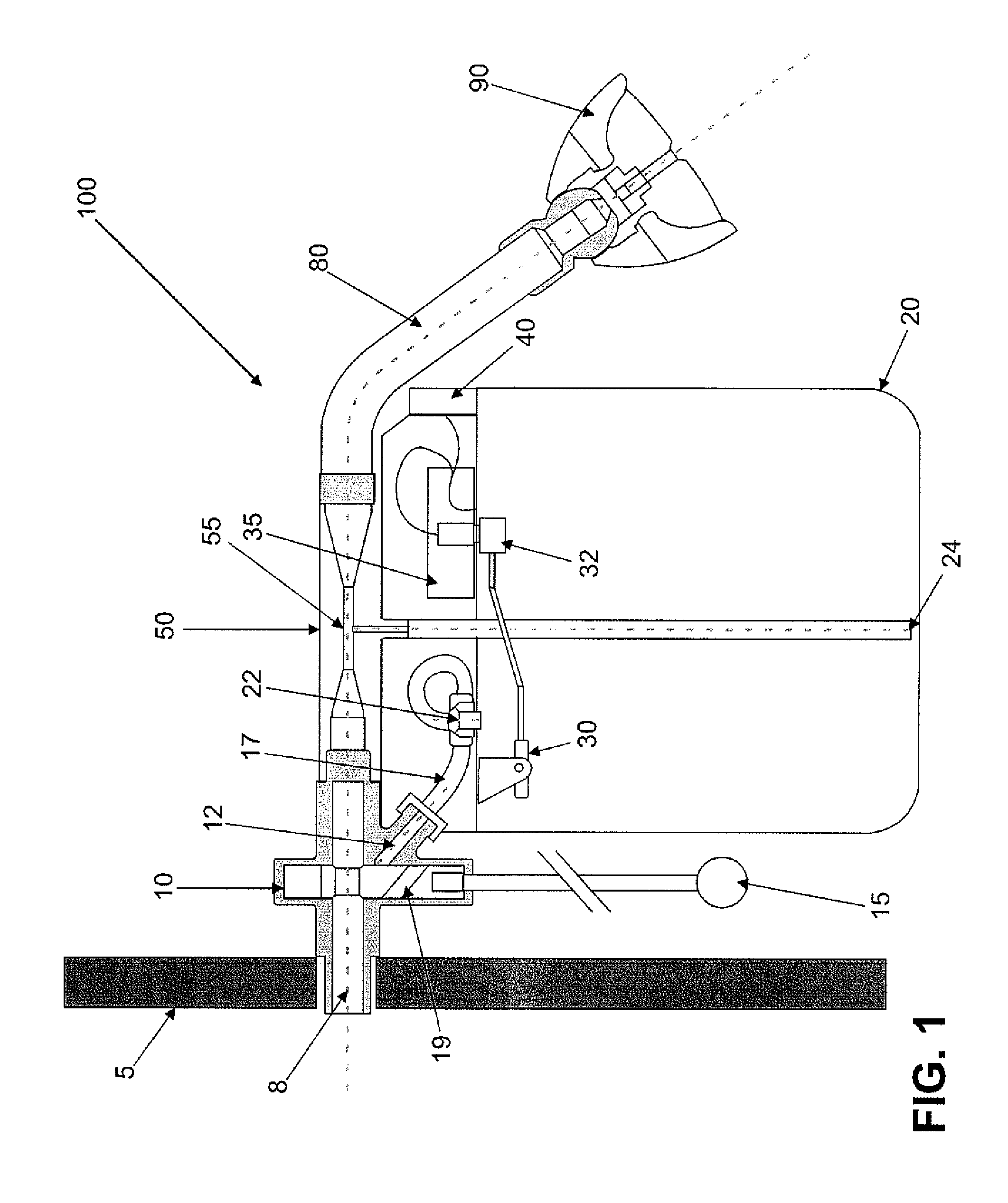 Shower having a water saving system