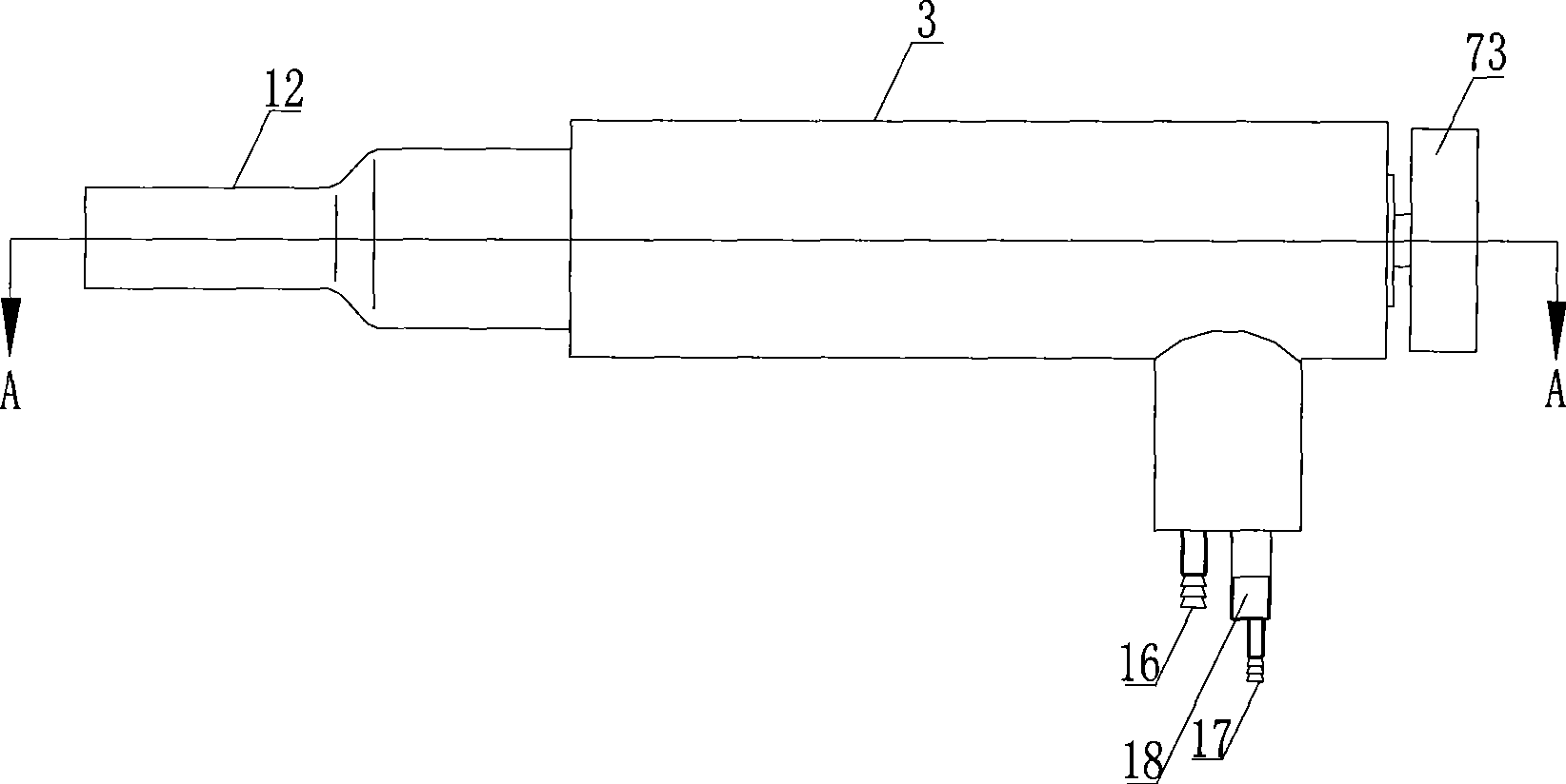 TIG welding gun and welding cooling method