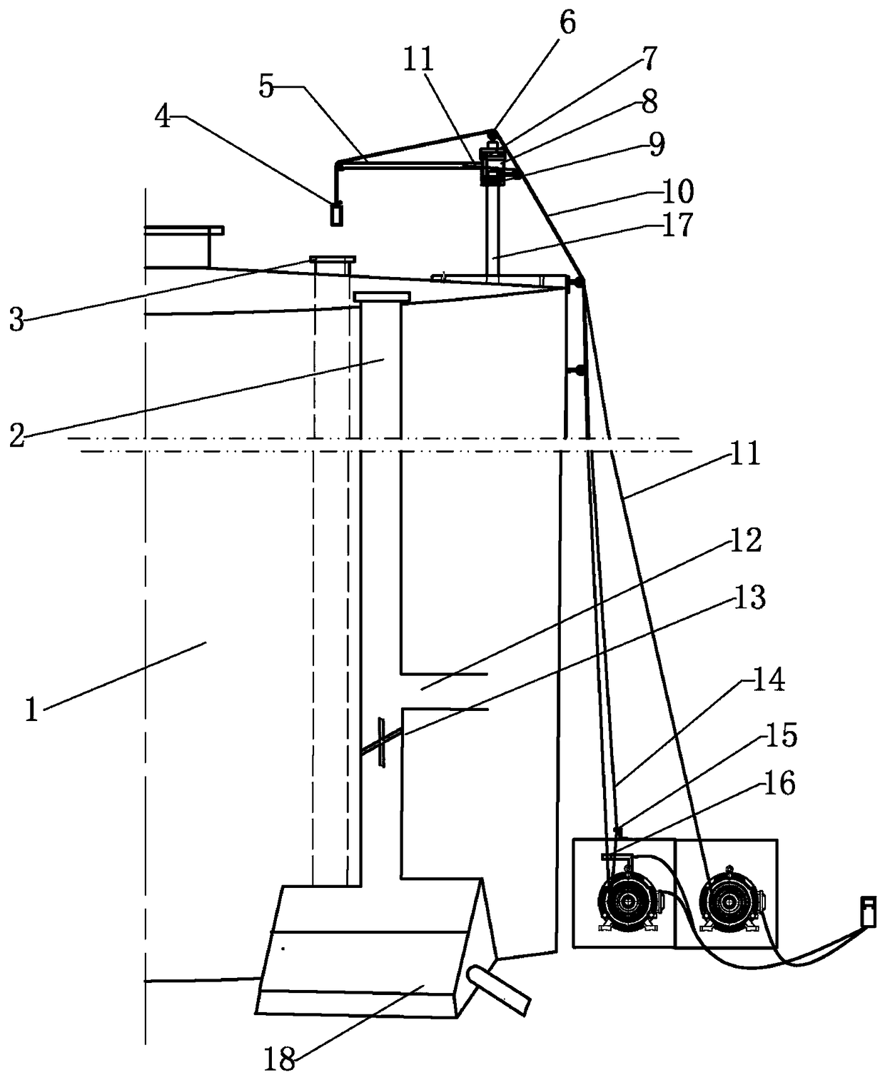 Automatic sampling device of new-type oil storage tank