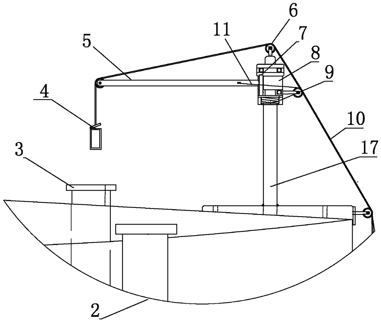 Automatic sampling device of new-type oil storage tank