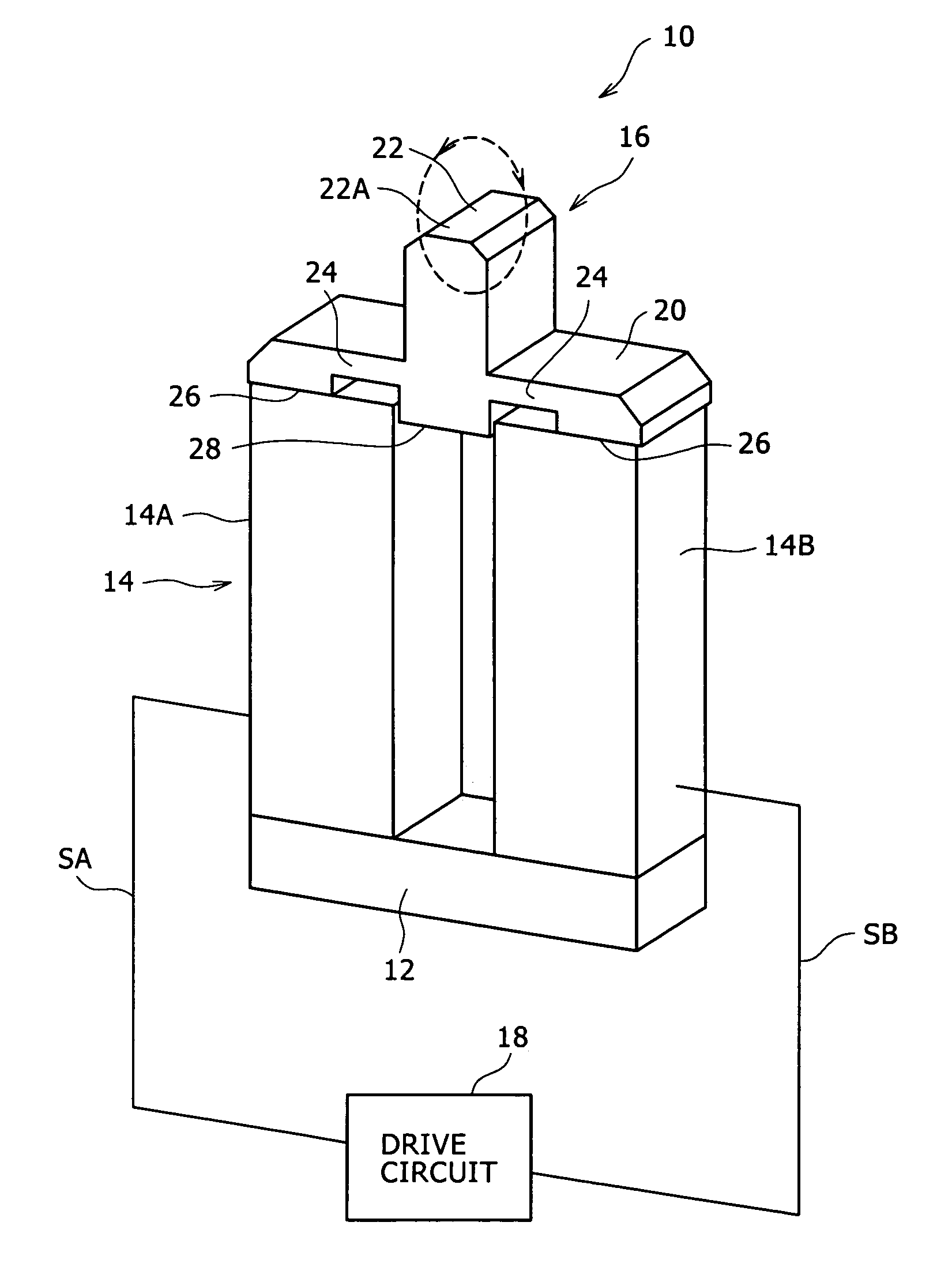 Exciting method for elastic vibration member and vibratory driving device