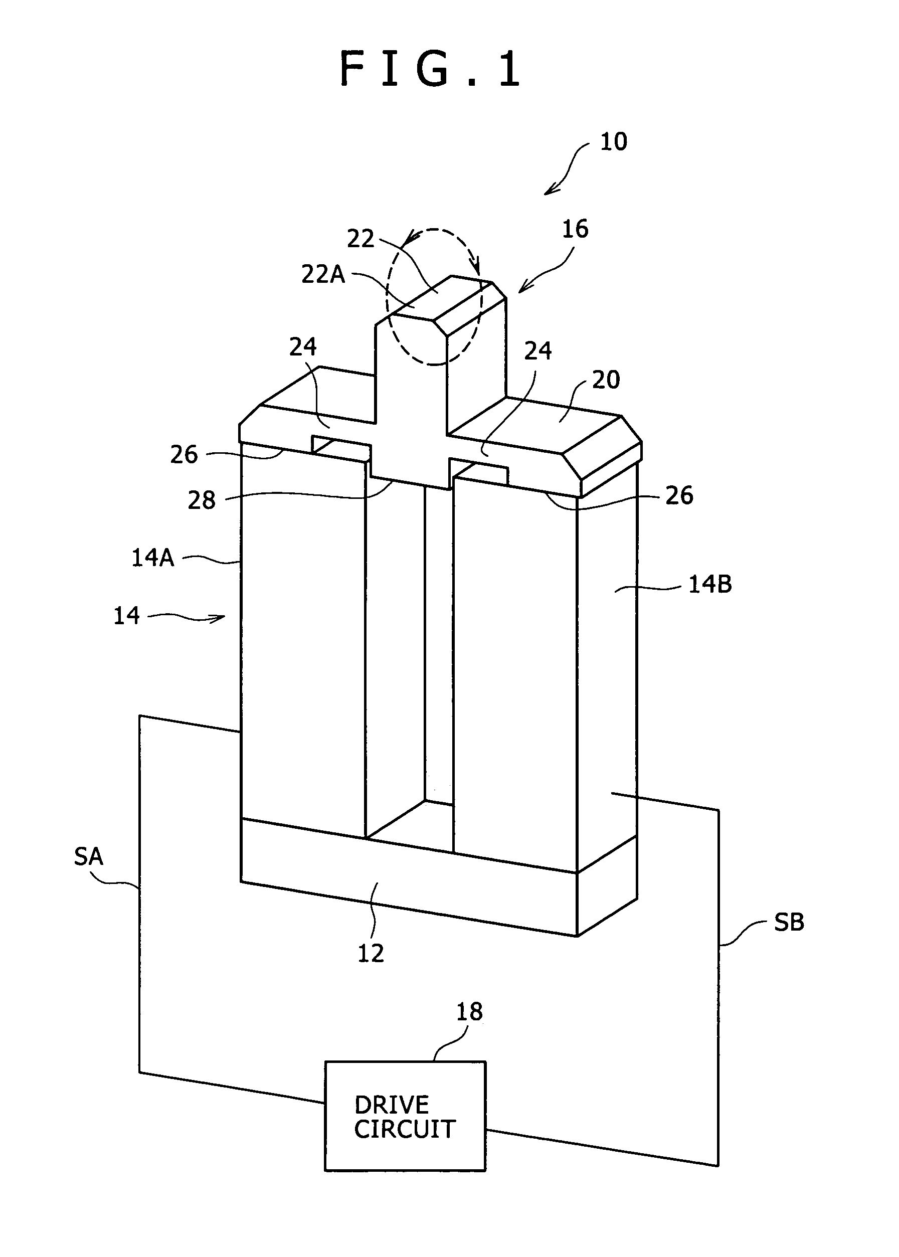 Exciting method for elastic vibration member and vibratory driving device