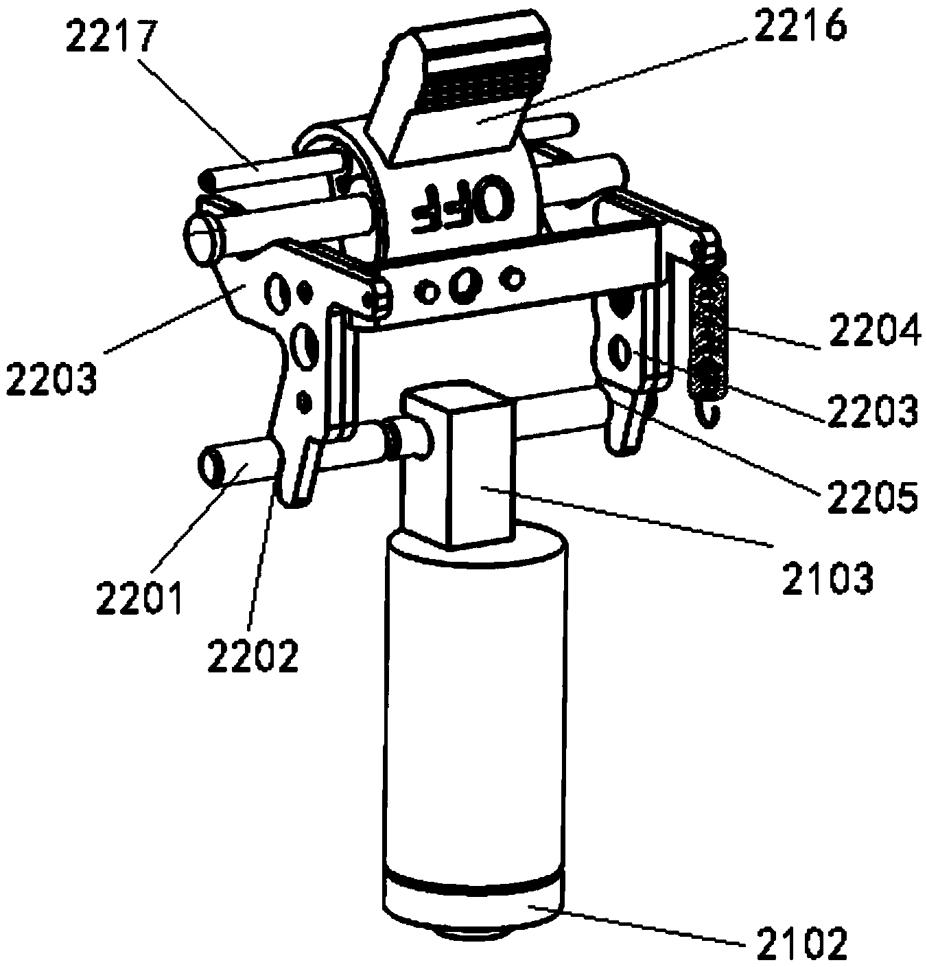 Energy-saving mechanism cooperating with electromagnetic switching-on and switching-off mechanism for use