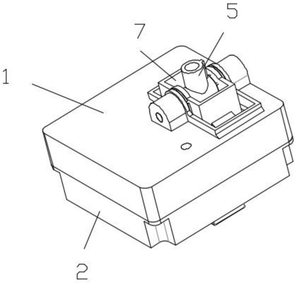 Electronic gear shifter assembly with lifting or lying-down shifting button with self-locking function