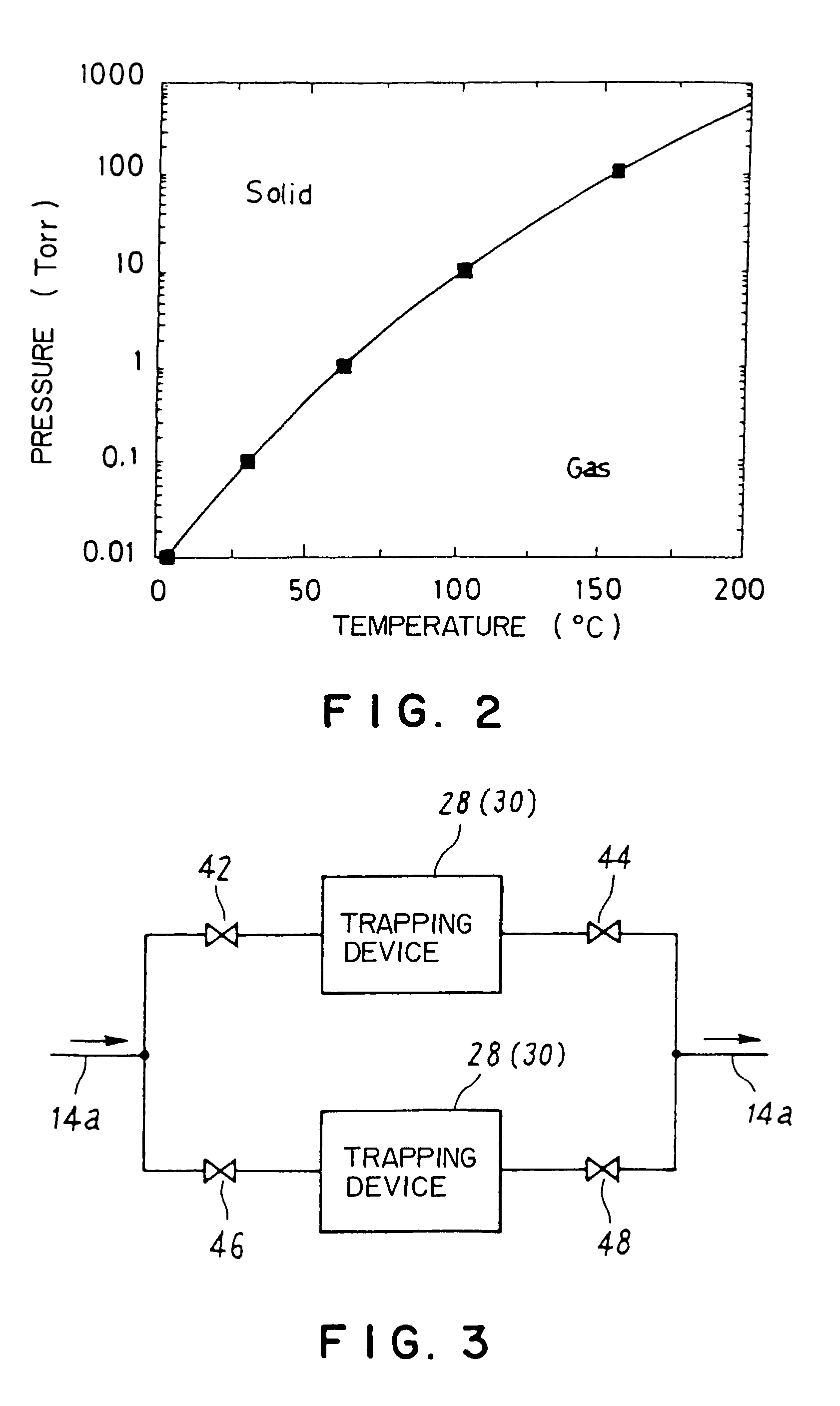 Processing system, evacuating system for processing system, low-pressure CVD system, and evacuating system and trapping device for low-pressure CVD system