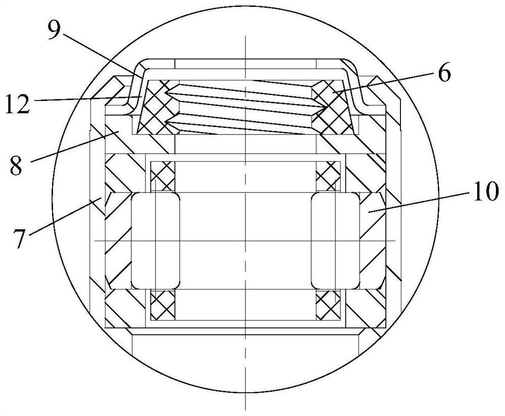 Sealing structure of ingot bladder and ingot bladder with same