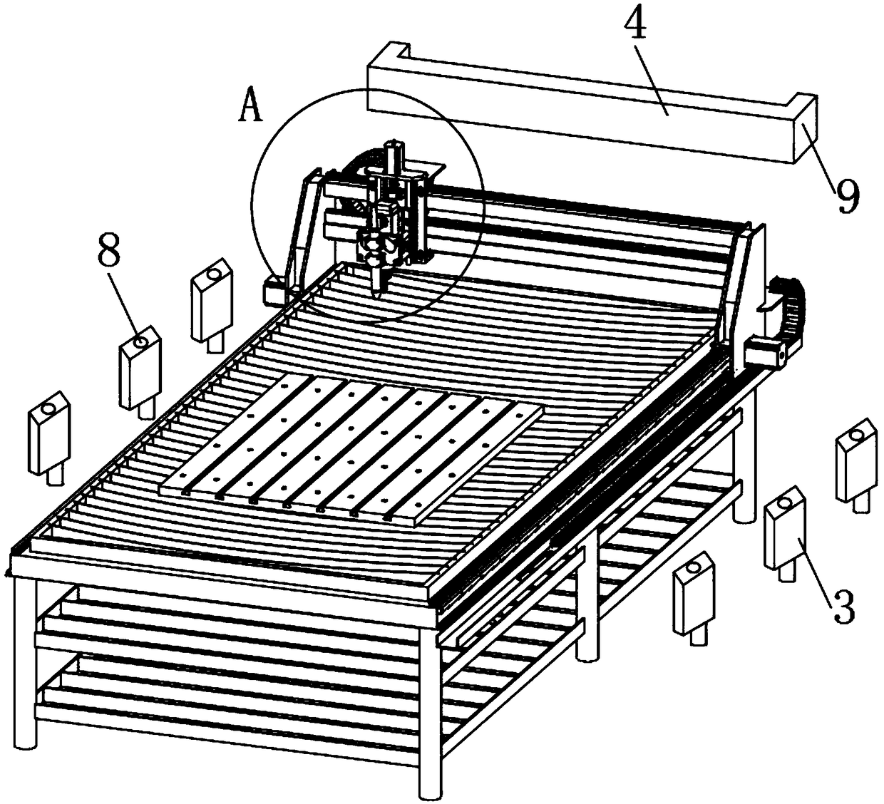 Multifunctional nursing massage bed