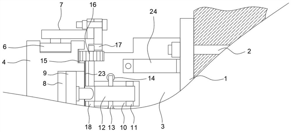 Automatic climbing device for scaffold