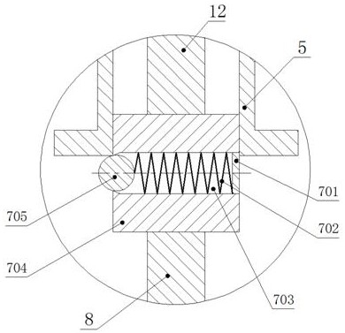 A cleaning device for cleaning the inner wall of a vertical oil pipe