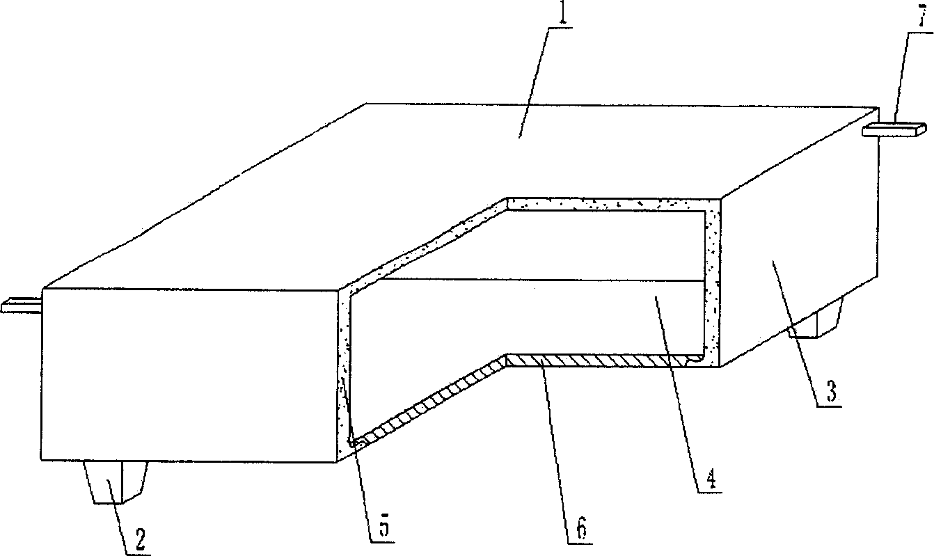 Hollow casing for in-situ concrete casting