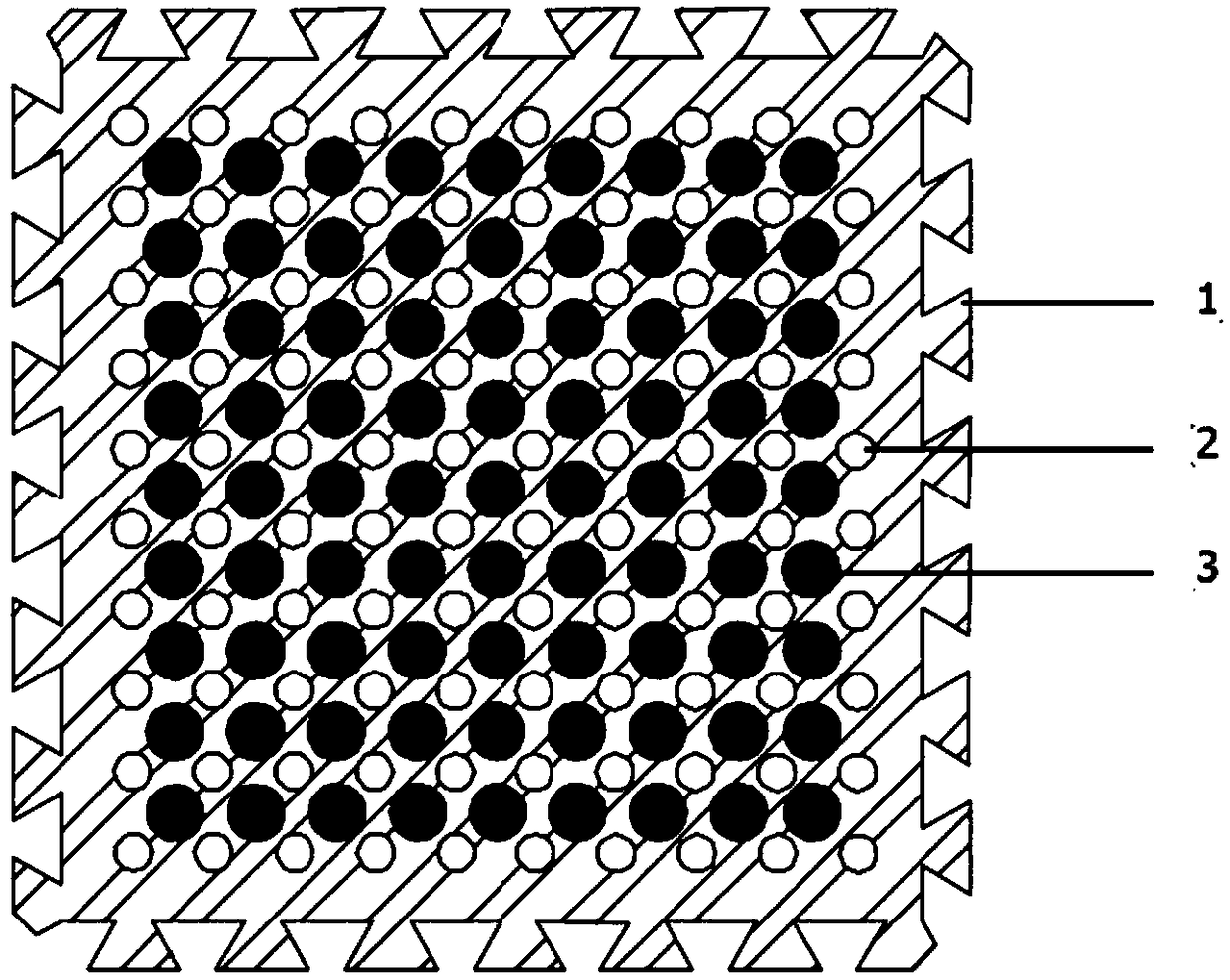 Environment-friendly water-pervious PVC (polyvinyl chloride) plastic track and manufacturing method thereof