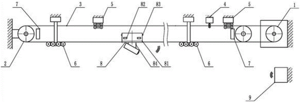 Cableway traction inspection robot system