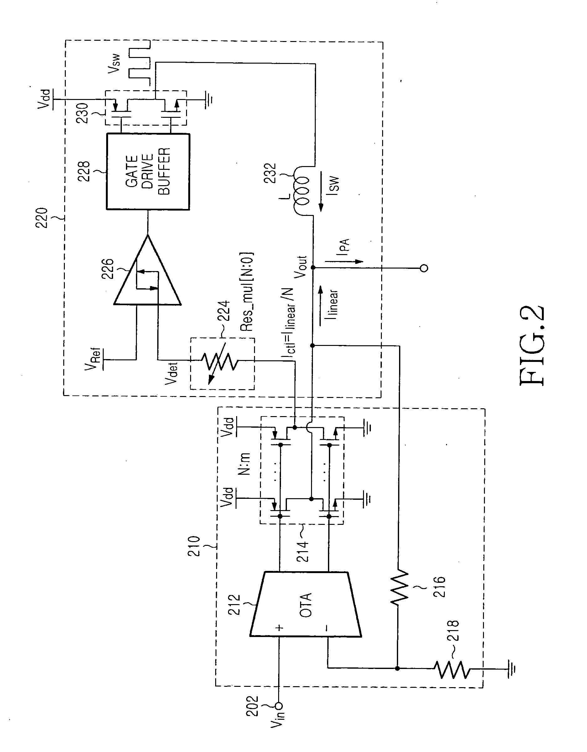 Power amplification apparatus for envelope modulation of high frequency signal and method for controlling the same