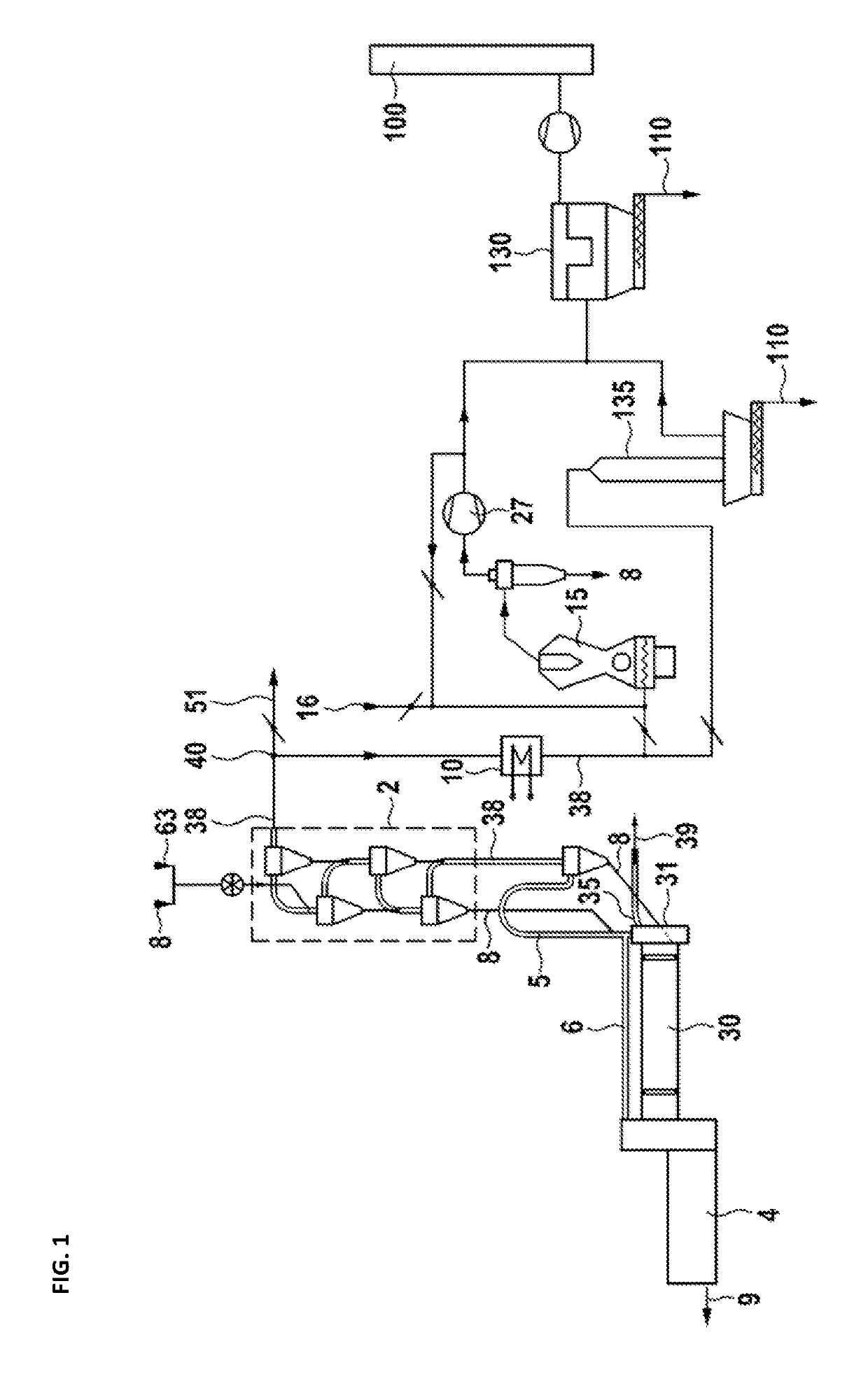 Cement clinker line and a method for operating a cement clinker line