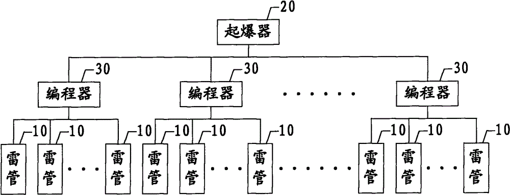 Digital electronic detonator blasting system and control method thereof