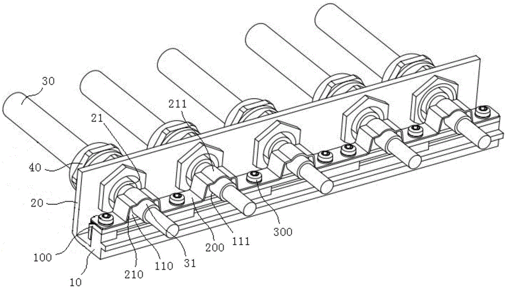 Electromagnetic shielding structure for quick pressed cables