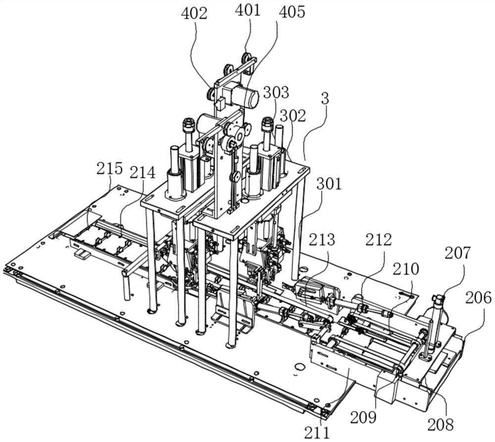 Annular ear band mask machine and annular ear band mask production process